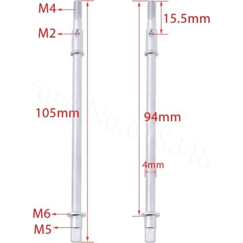 2-Pack HobbyPark Straight Rear Axle Drive Shaft Dogbone for 1/10 Axial SCX10 RC Rock Crawler Car