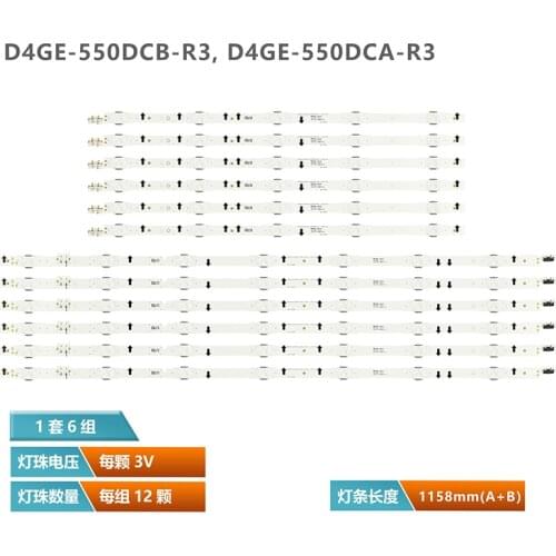 Tira LED 2014SVS55... D4GE-550DCA-R3 de D4GE-550DCB-R3 para Sam sun UE55H6800 UE55H6290 BN4UE55J5600 UE55J5510 UE55J6300 CY-GH05