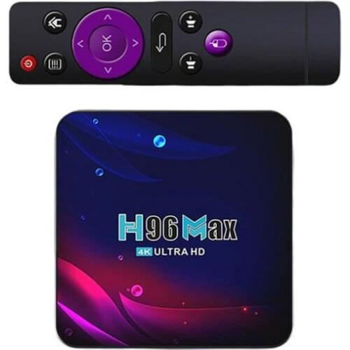 H96 Max 4K Android 11.0 TV Box RK3318 HD 3D Smart TV Box 2.4/5G WiFi 1080p Set Top Box Home Remote Control Wireless Media Player