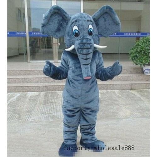 High Quality Elephant Mascot Costume Dress Outfit Suit Adults size birthday party Outdoor Halloween Xmas Party Costume