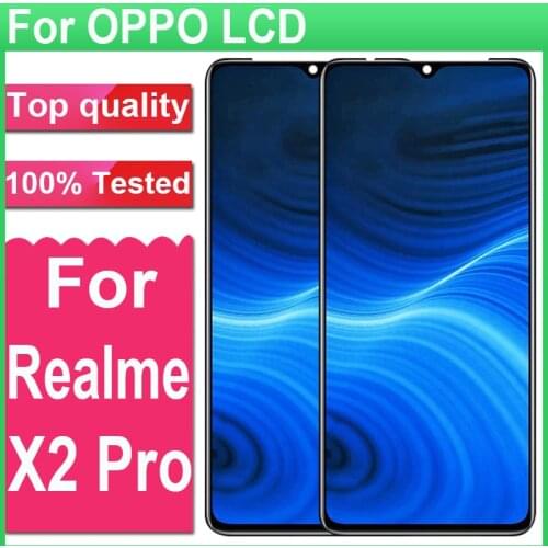 100% Tested 6.5" Amoled Display For OPPO Realme X2 Pro LCD Display Touch Screen Digitizer Assembly For Realme RMX1931 LCD Screen