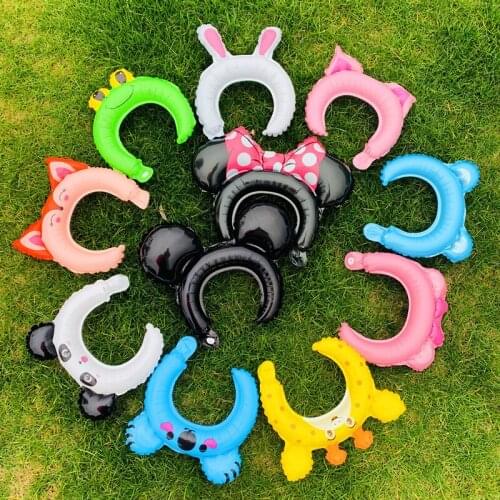 10pcs/lot Childrens Toy Animal Hoop Balloon Birthday Party Headband Balloons