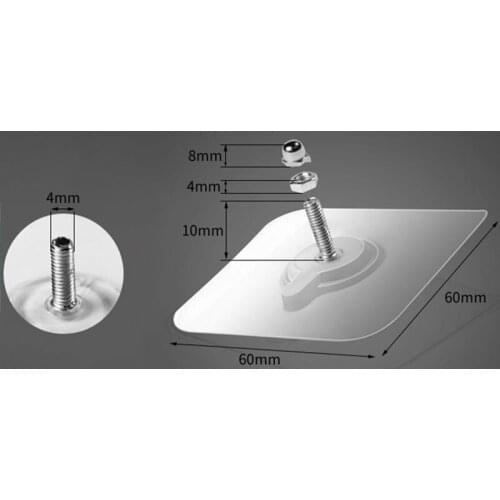 10pcs Adhesive Wall Screws Hanging Nails Wall Hook Self Adhesive No Drilling Non-Trace SDF-SHIP