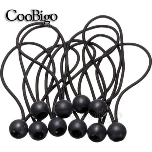 12pcs Bungee Cord Ball Tarp Canvas Tarpaulin Flagpole Ties Cord ends Elastic Rope Lace Fixed Boat Pole Camping Tent Accessories