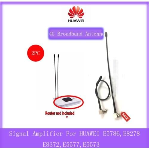 2 Pieces 4G LTE TS9 Connector 5dBi Broadband Antenna Booster Signal Amplifier For HUAWEI E8372,E5577,E5573,E5786,E8278