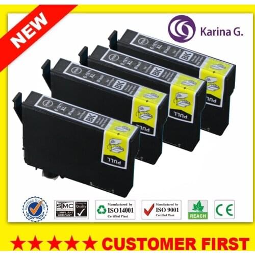 4x Black compatible ink cartridge for T1811 For epson Expression Home XP-30/102/202/205/302/305/402/405/212/215/312/315/412/415