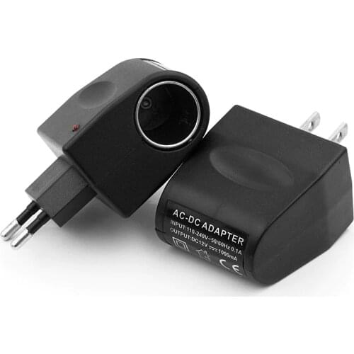 Car Power Adapter Car Cigarette Lighter Power Socket 12V DC EU Car Cigarette Lighter Power Adapter Converter Household Multi-fun