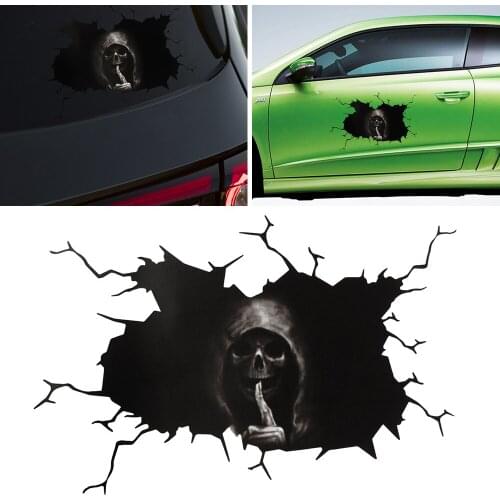 Car Styling Horror Silent Skull Sticker for Volvo XC90 S60 S40 S80 V70 XC60 V40 V50 850 C30 V60 S70 940 XC70