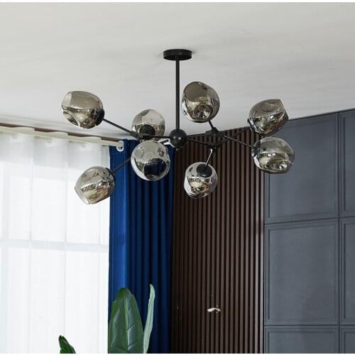 Black Gold New Modern LED Chandeliers Lights For Living Dining Room Bedroom Corridor Aisle Lamps Lighting Iron Aluminum Fixture