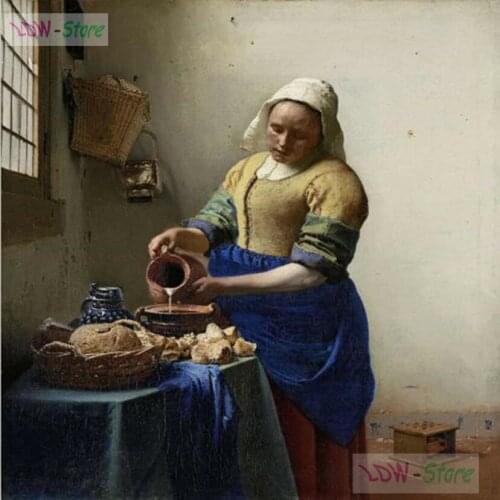 The Milkmaid,5D DIY diamond embroidery diamond painting Cross Stitch full drill Rhinestone mosaic home decoration gift WG556