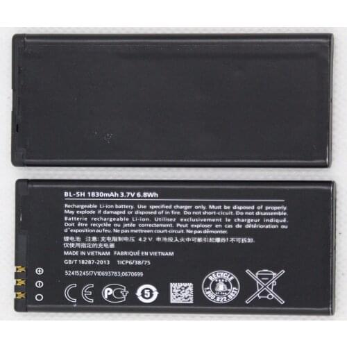 ISUNOO 10pcs/lot Mobile Battery for Nokia Lumia 635 Lumia 636 Lumia 630 RM-977 RM-978 RM-977 1830mAh BL-5H