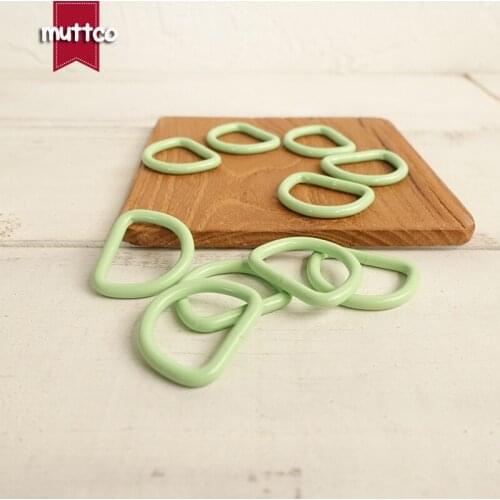 Metal colourful D ring DIY for Dog Collar 2.5cm Connection alloy metal Buckles green DIY Semi Ring Webbing Clasp Clip CDK-20G