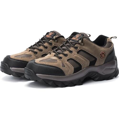 Fetchmous Classic Fashion Style Men Hiking Shoes Lace Up Men Sport Shoes Outdoor Trekking Non-slip Sneakers