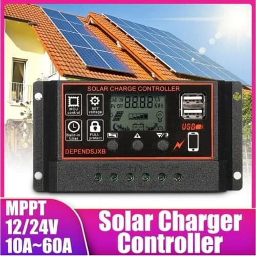 New 10A 20a 30a PWM Solar Controller With LCD Display And 5V USB Output For Solar Battery Charging