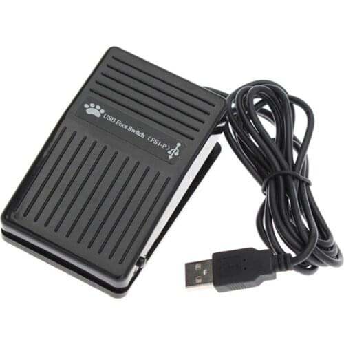 USB Foot Switch Keyboard Pedal for HID PC Computer USB Action Switch Control Pre-Program Key Functions Mouse PC Game