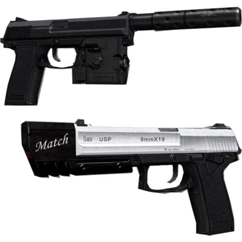 Police Pistol USP 3D Paper Model DIY Manual Toy Creative Gift