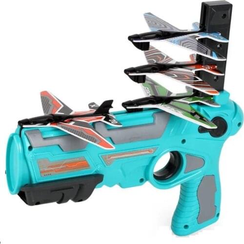 Airplane Launcher Bubble Catapult Plane Toy Airplane Toys for Kids plane Catapult Gun Shooting Game Toys Outdoor Sport Toys