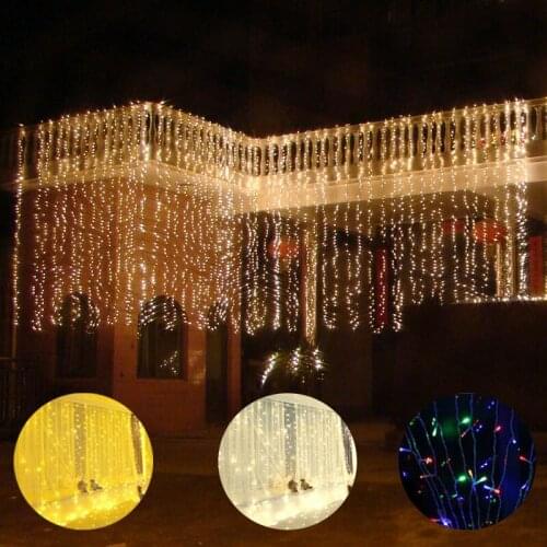 Christmas Lights 10mx1m 1.5m 2m Outdoor Waterproof Led Light String Christmas Decoration for Home Garden Decor Fairy Garland