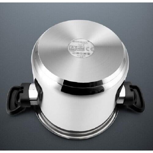 Pressure Cooker Kitchen Utensil INOX #304 High Quality Stainless Steel Stock Pot Cookware Stew Pot