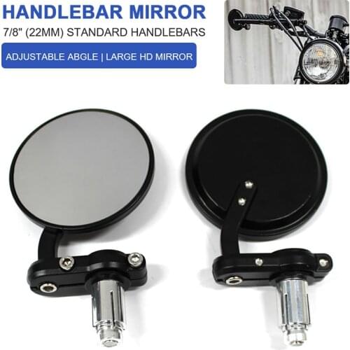 Universal Motorcycle Handlebar Bar End Rearview Mirror For Honda Cb500 Cb650r Cafe Racer For Yamaha Mt07 Mt09 Mt 09 For Suzuki