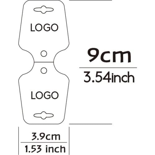 350GSM Hard Paper Customize Chain Bracelet Necklace Jewelry Display Cards Packing Holder Accessories Wholesale