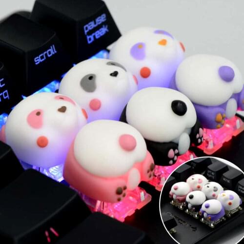 1pc Panda Keycap Resin customization Game For Mechanical Keyboard Cartoon Keycap Personality Cute Keycap
