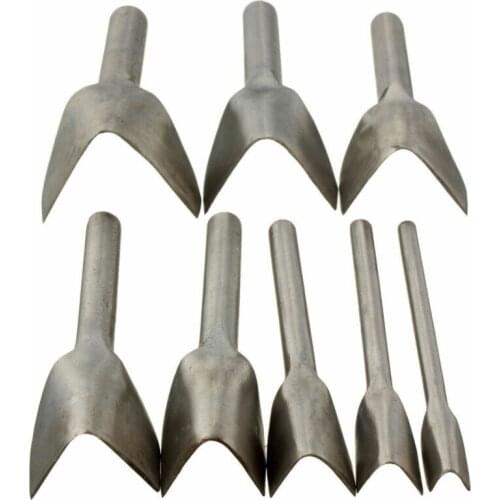 1pcs Leather Cutter Punch DIY V shape Cut Leather Cowhide Craft Tools Leather Punch for Belts End Punch
