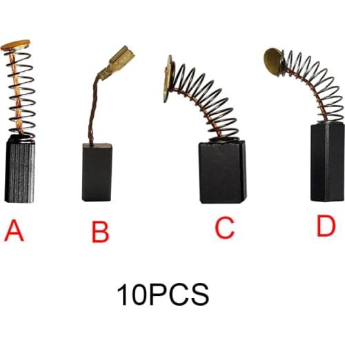10pcs Electric Grinder Carbon Brushes Replacement Angle Grinder Power Tools Spare Parts Replacement Drill Grinder Accessories