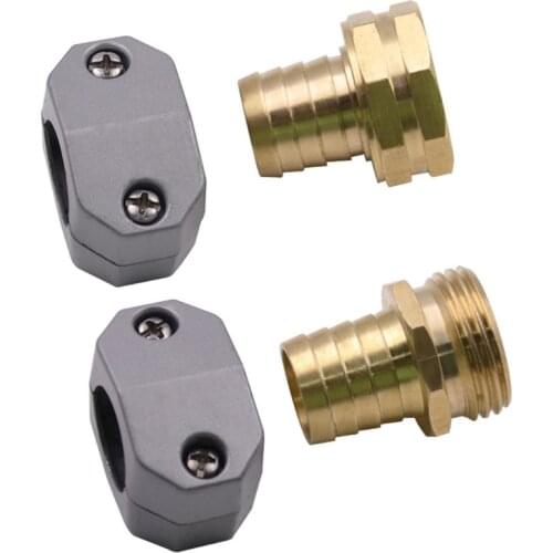 3/4" 5/8" Garden Water Pipe Joint Male Female Connector Fasteners Hose Repair Tool Kit