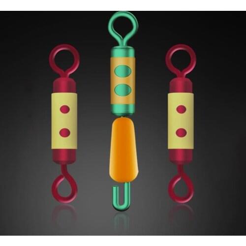 30pcs/ Set Bearing Swivel Fishing Hook Fast Connector Solid Rings Rolling Fishing Line Quick Link Carp Fishing Accessories