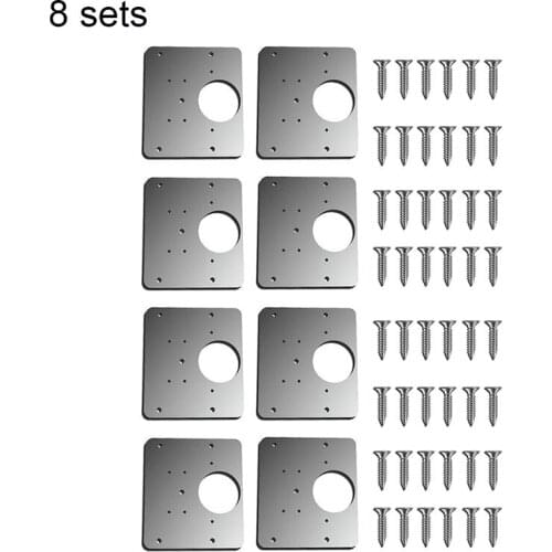 4/8PCS Hinge Repair Plate for Cabinet Furniture Drawer Window Stainless Steel Plate Repair Accessory Furniture Accessories