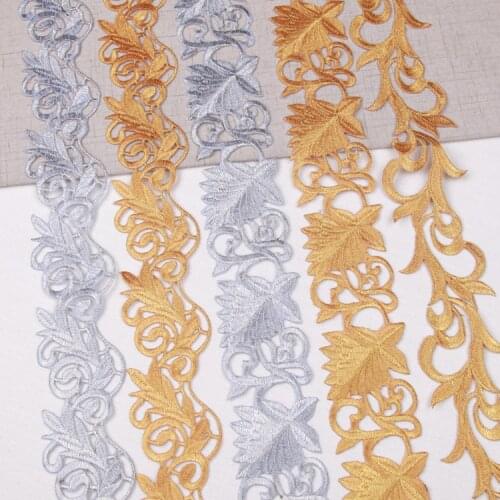 4M New Water Soluble Embroidery Lace Handmade DIY Cloud Lace Strip Performance Costume Sewing Tools