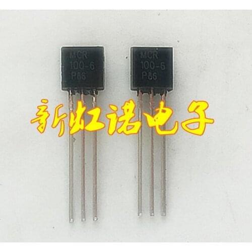 5Pcs/Lot New Original One-way Thyristor MCR100-6 TO-92-1 A 400 V Integrated circuit Triode In Stock