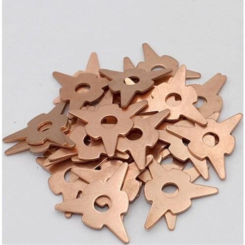 50Pcs Mixed Pulling Pads Washer Kits Copper Plated Steel Welding Consumables Accessories For Spotter Welder