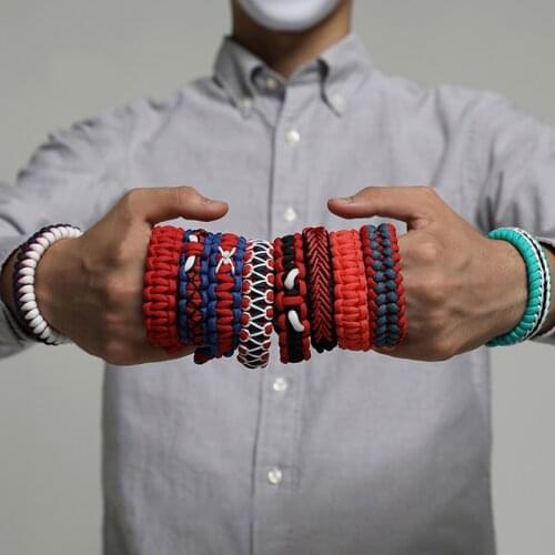 Outdoor EDC Paracord Bracelet Adjustable Luminous Bracelet Basketball Team Club Woven Hand Strap Survival Tool Dropshipping