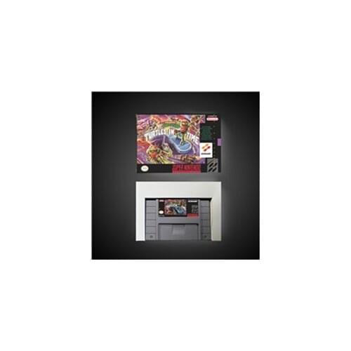 Turtles IV - Turtles in Time - Action Game Card US Version with Retail Box