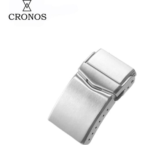 Cronos Watch Parts Metal Bracelet Stainless Steel Solid Brushed Clasp 18mm 20mm for 62Mas Watch