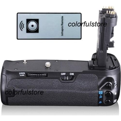 Battery Hand Handle Grip Holder 2-Step Vertical Shutter For Canon EOS 70D DSLR Camera+ IR Remote Control as BG-E14 Free Shipping