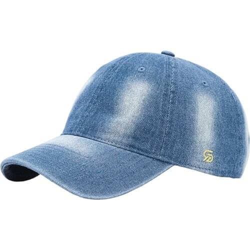 Dad Hat Washed Denim Baseball Cap Solid Color Hats for Women Men Outdoor Visor High Quality Cap Casual Snapback Baseball Hat