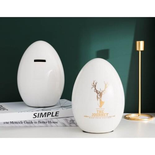 Ceramic Piggy Bank Kid Save Money Box Cash Cute Safe Piggy Bank for Adults Paper Money Moneybox Tirelire Enfant Coin Box AD50PB