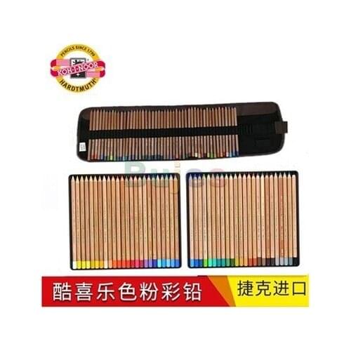 KOH-I-NOOR Artists Soft Pastel Pencil Set (12/24/48 Colors), Drawing Pencil Set,Powdery Colored Lead, Bright Color,CS(Origin)