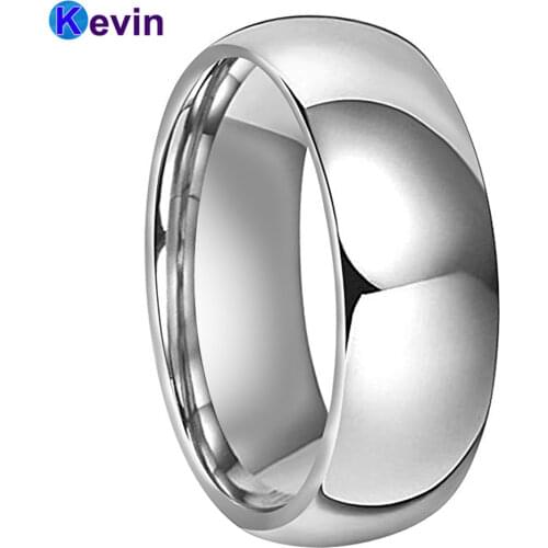 Classic Wedding Ring For Men And Women Tungsten Carbide Ring High Polished 6MM 8MM Comfort Fit