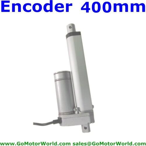 Waterproof 12V 24V 400mm adjustable stroke 900N 198LBS load 80mm/s speed heavy duty linear actuator with encoder LA10E