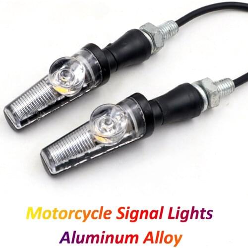 Motorcycle 8mm LED Indicator Moto Aluminum Alloy Turn Signal Light Flashers for Benelli trk 502 R3 R6 CBR600RR Ninja 400 Z800