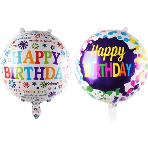 18 inches New hot happy birthday cartoon childrens toys wholesale party decoration aluminum balloons