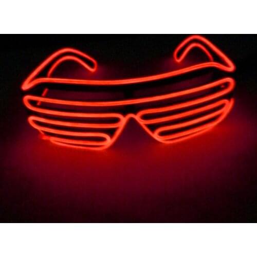 5PC/Lot EL wire shutter glasses glow glasses party glasses flashing fashion Christmas glasses Glow Sunglasses night glasses