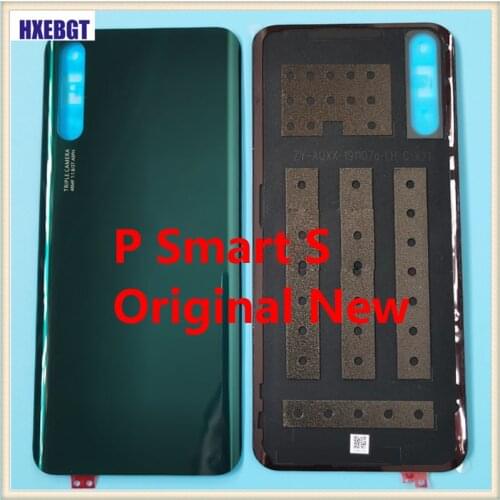 Original New Rear Battery Cover Housing Door For Huawei P Smart S 6.3'' Back Cover Chassis + Adhesive Sticker Repair Parts