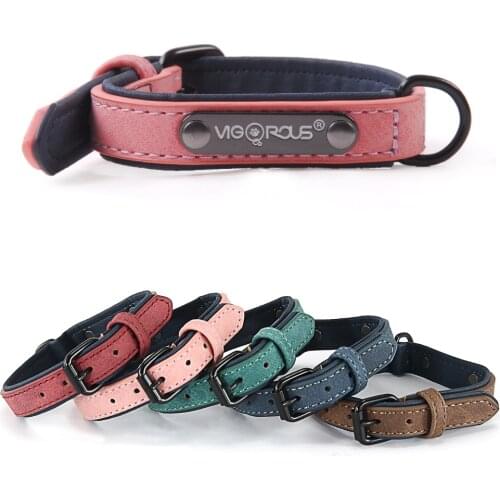 Puppy Dog Collar For Small Dogs Cat Chihuahua Pet Dog Collars For Cat PU Leather Dog-Collar Pet Leash Cat Collar Supplies YS0076