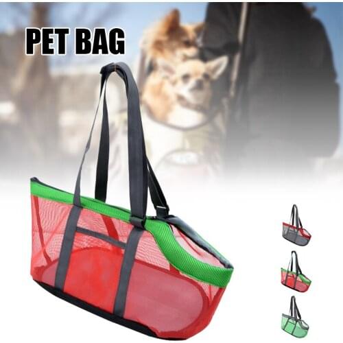 Easy Carrying 4 Sides Mesh Dog/Cat/Bag Ventilate Portable Pet Travel Carrier Top Zipper Design XR-Hot