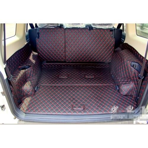 Custom car Special trunk mats for Mitsubishi Pajero 7seats waterproof boot carpets for Pajero -2007
